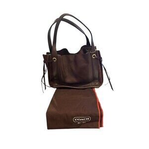 NWT COACH HARMONY GLOVETANNED SUEDE LEATHER DEEP RED Hobo Style 53352